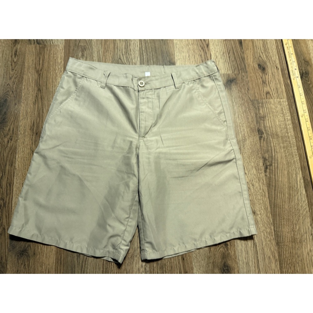 Nautica School Uniform Shorts Youth Boys Size 16 Khaki Flat Front Casual